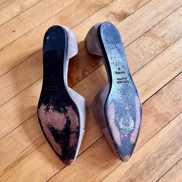 Jenni Kayne Suede D’Orsay Flats Sz EU 38 - Picture 3 of 3